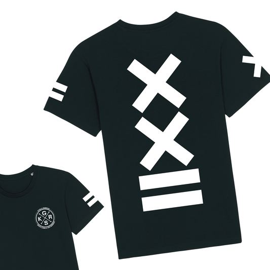Urban Cross schwarzes Kurzarm-T-Shirt