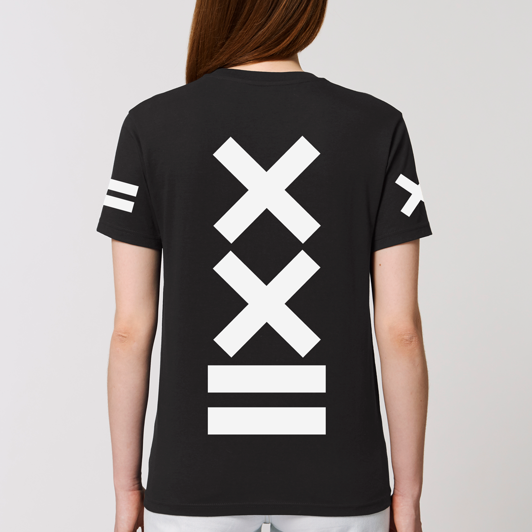 Urban Cross schwarzes Kurzarm-T-Shirt