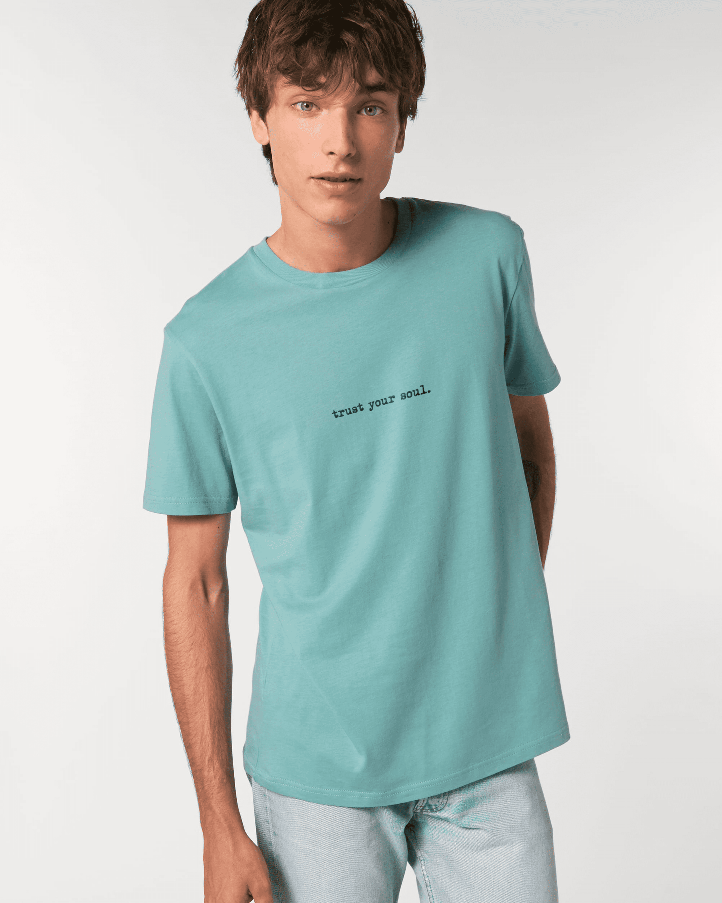 Camiseta "Trust your soul" - Teal