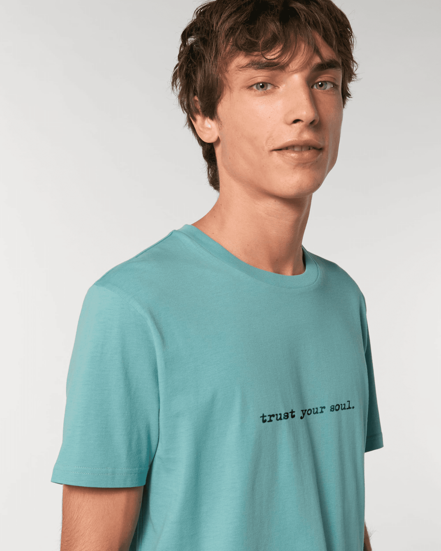 Camiseta "Trust your soul" - Teal