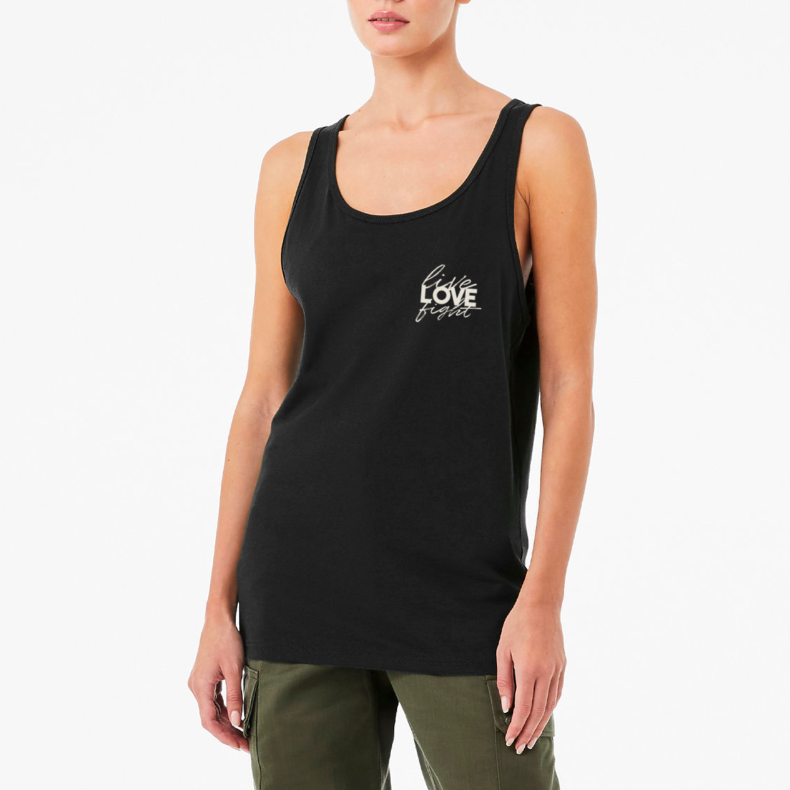 Jersey Tank "Live Love Fight"