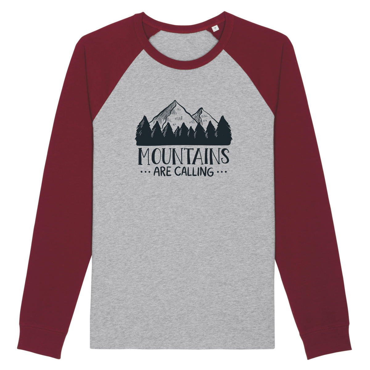 Camiseta baseball "Mountains are calling"