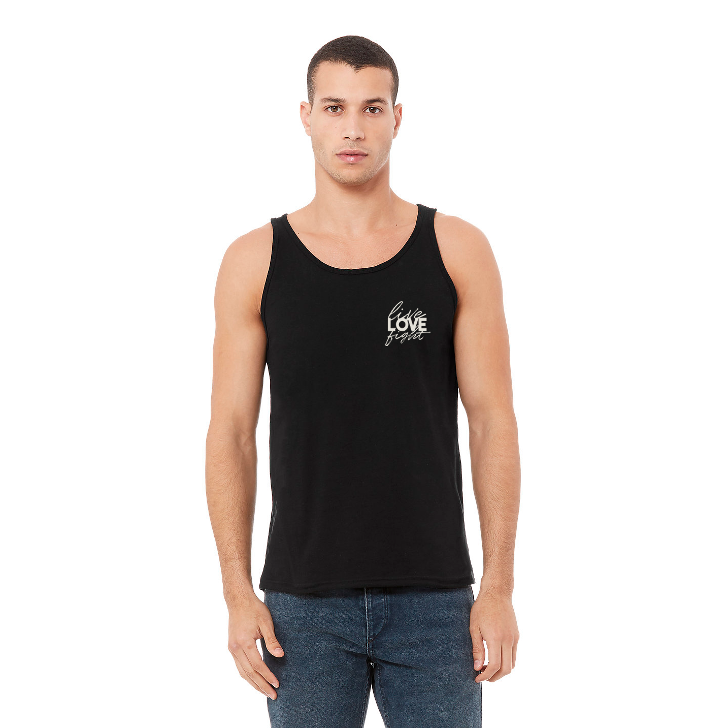 Jersey Tank "Live Love Fight"